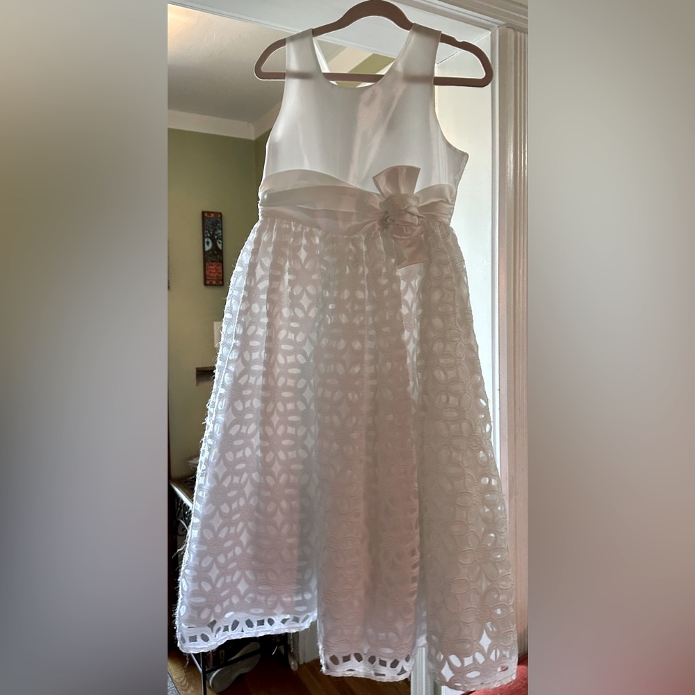 Elegant White Kids Dress